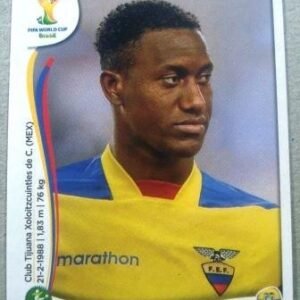 Figurinha do jogador do Equador Jaihe Ayovi