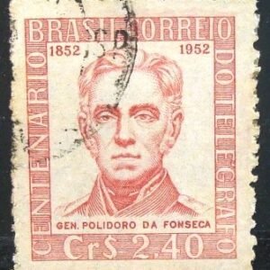 Selo postal comemorativo do Brasil de 1952 - C 278 U