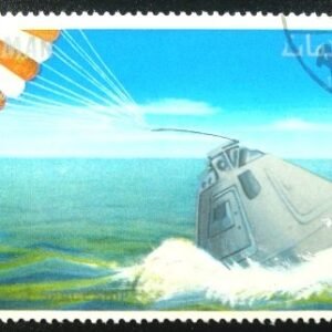 Selo postal do Ajman de 1968 Apollo-Landing