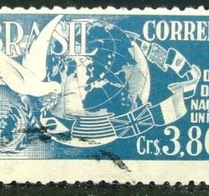 Selo postal comemorativo do Brasil de 1951 - C 286 U
