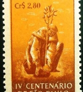 Selo postal comemorativo do Brasil de 1953 - C 293 N