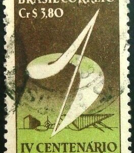 Selo postal comemorativo do Brasil de 1953 - C 294 U