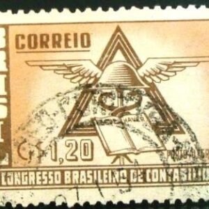 Selo postal comemorativo do Brasil de 1953 - C 296 U