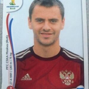 Figurinha 609 X  - Georgij Ščennikov da seleção da Rússia