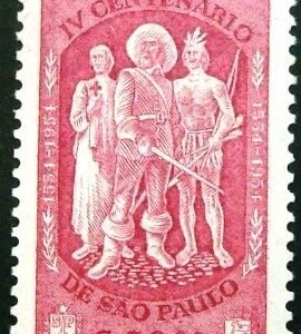 Selo postal Comemorativo do Brasil de 1954 - C 329 N