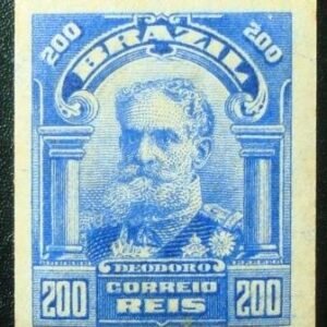 Selo postal do Brasil de 1916 Deodoro da Fonseca bobina N