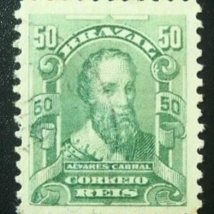 Selo postal do Brasil de 1915 Pedro Alvares Cabral