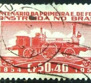 Selo postal Comemorativo do Brasil de 1954 - C 337 U