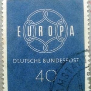 Selo postal da Alemanha de 1959 Closed Chain 40