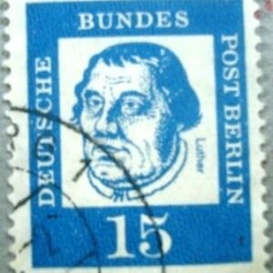 Selo postal da Alemanha de 1961 Martin Luther