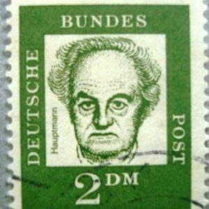 Selo postal da Alemanha de 1962 Gerhart Hauptmann - 362 Uy