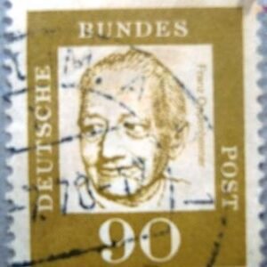 Selo postal da Alemanha de 1964 Franz Oppenheimer - 360 Uy