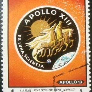 Selo postal de Fujeira de 1970 Apollo 13