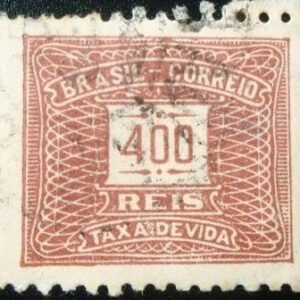 Selo postal do Brasil de 1942 Taxa Devida Horizontal 400