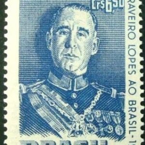 Selo postal de 1957 Gal. Craveiro Lopes