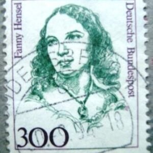 Selo postal da Alemanha de 1989 Fanny Hensel - 1493 A U
