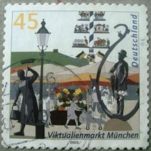 Selo postal da Alemanha de 2003 Viktualienmarkt Munich - 2260 U
