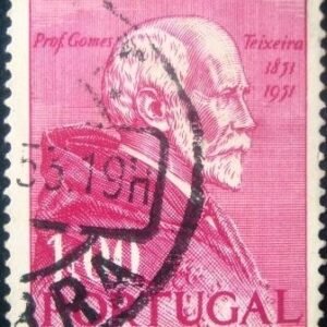 Selo postal de Portugal de 1952 Professor Gomes Teixeira - 751 U