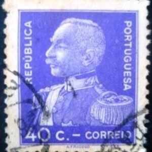 Selo postal de Portugal de 1934 General Antonio Oscar Carmona - 556 U