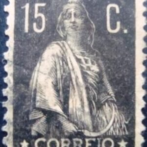 Selo postal de Portugal de 1923 Ceres 15c - 279 U