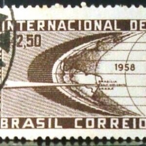 Selo postal do Brasil de 1958 Conferência de Investimentos -