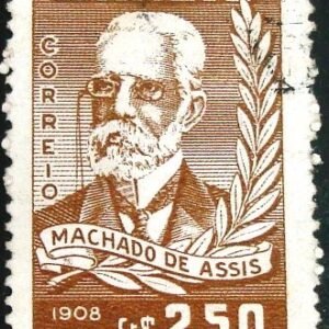 Selo postal do Brasil de 1958 Machado de Assis - C 424 U