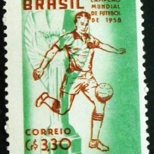 Selo postal de 1959 Brasil Campeão