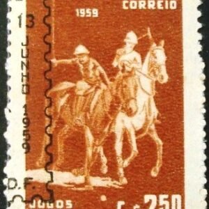 Selo postal do Brasil de 1959 IX Jogos Infantis
