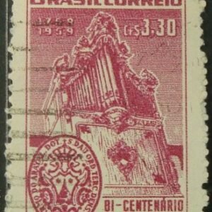 Selo postal Comemorativo do Brasil de 1959 - C 435 U