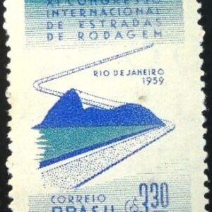 Selo postal de 1959 Estradas de Rodagem - C 437 N