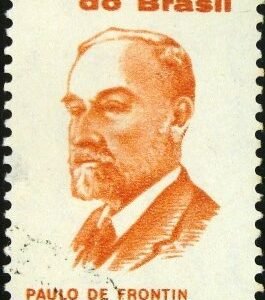 Selo postal do Brasil de 1960 Paulo de Frontin - C451U