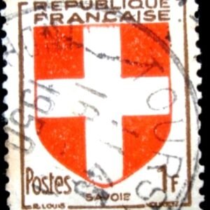 Selo postal da França de 1949 Savoie