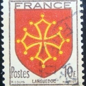 Selo postal da França de 1944 Languedoc