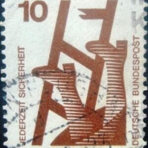 Selo fiscal da Alemanha de 1972 Defective ladder