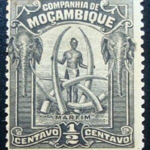 Selo postal da Cia.de Moçambique de 1918 Native and Ivory