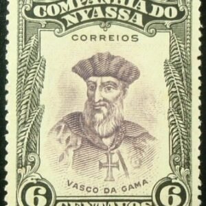 Selo postal da Cia. do Nyassa de 1921 Vasco da Gama
