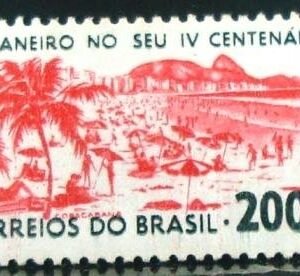 Selos postal do Brasil de 1964 Copacabana