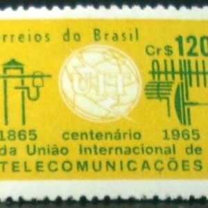 Selo postal do Brasil de 1965 UIT