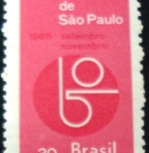Selo postal Comemorativo do Brasil de 1965 - C 537 M