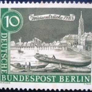 Selo postal da Alemanha de 1962 Waisenbrücke 219 N