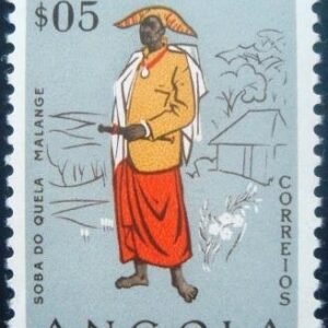 Selo postal de Angola 1957 Chief of Quela 401 M