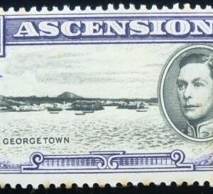Selo postal da Ilha de Ascension de 1938 Georgetown ½ N