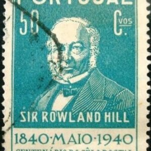 Selo postal de Portugal de 1940 Sir Rowland Hill
