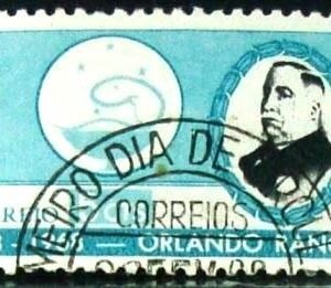 Selo postal do Brasil de 1968 Orlando Rangel - C 589 M1D