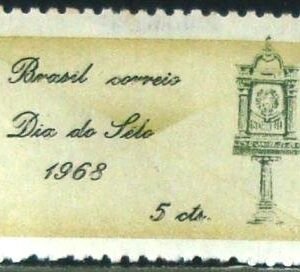 Selo Postal Comemorativo do Brasil de 1968
