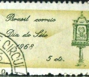 Selo Postal Comemorativo do Brasil de 1968