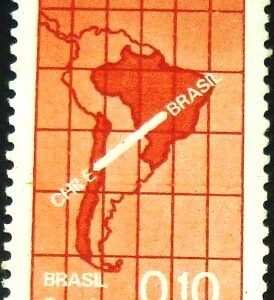 Selo postal do Brasil de 1968 Eduardo Frei - C 605 N