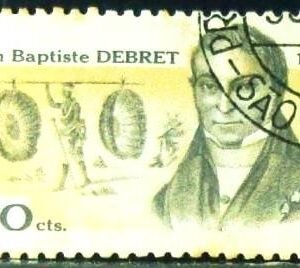 Selo postal do Brasil de 1968 Jean Baptiste Debret