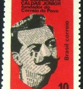 Selo postal do Brasil de 1968 Francisco V. Caldas Jr M