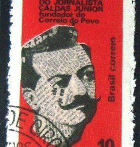 Selo postal do Brasil de 1968 Francisco V. Caldas Jr